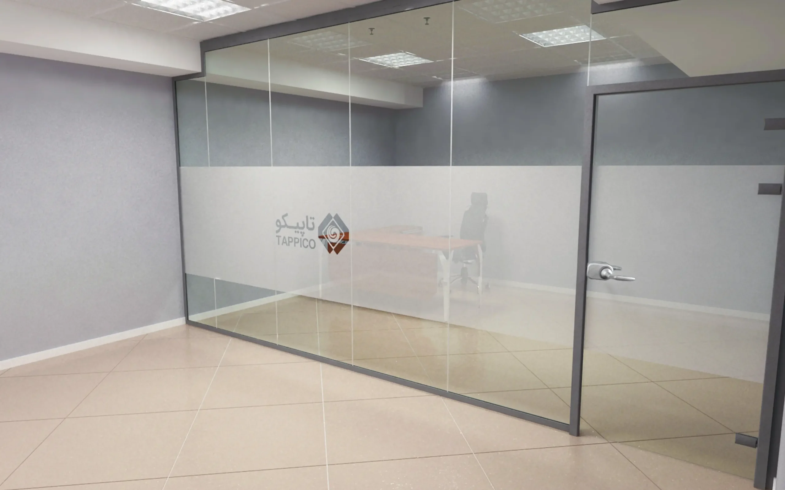 پارتیشن تک جداره آلومینیوم